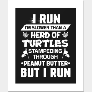 Run Slow Turtles Posters and Art